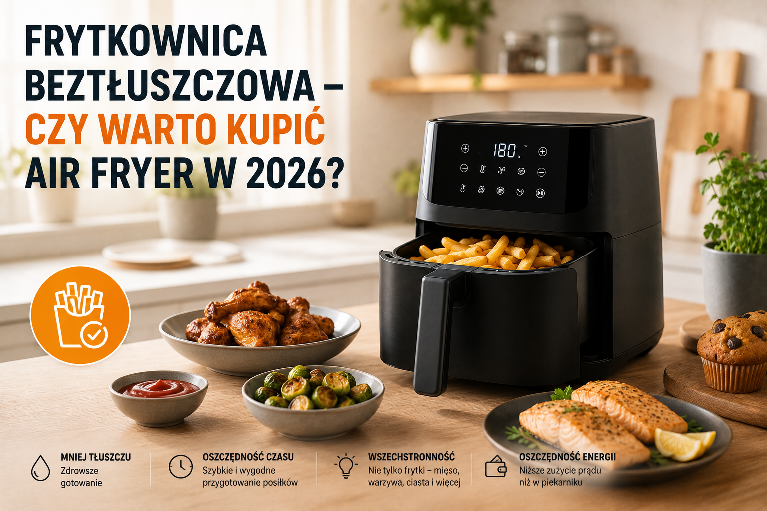 Frytkownica beztłuszczowa - czy warto kupić air fryer w 2026?