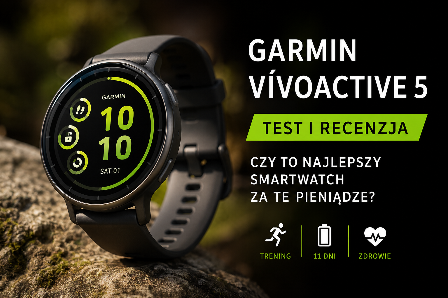 Garmin Vivoactive 5 - test i recenzja. Czy to najlepszy smartwatch za te pieniądze?