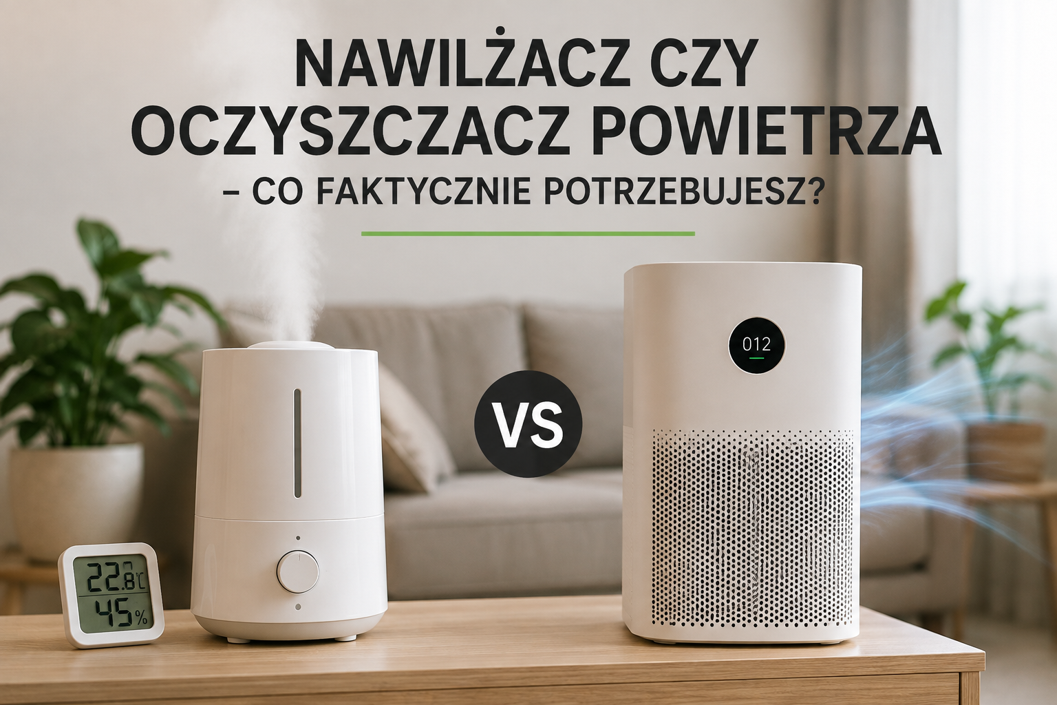 Nawilżacz czy oczyszczacz powietrza - co faktycznie potrzebujesz?